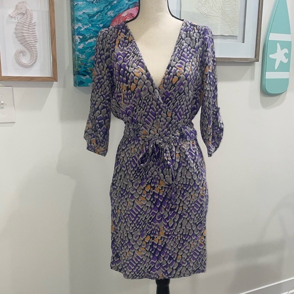 Purple Gray Summer Dress